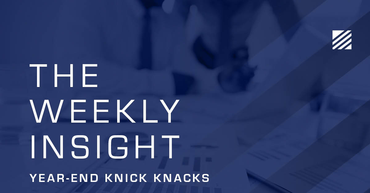 Weekly Insight: Year-End Knick Knacks Graphic