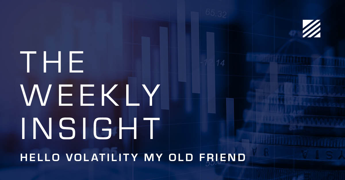 The Weekly Insight: Hello Volatility My Old Friend Graphic