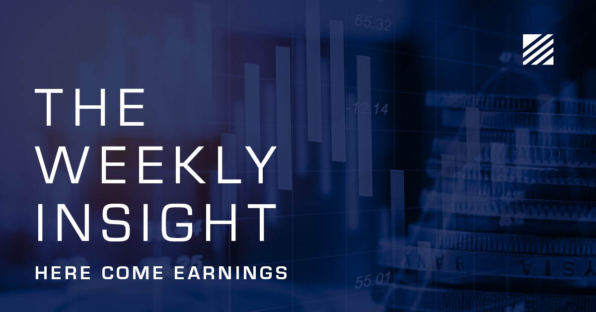 The Weekly Insight: Here Come Earnings Graphic