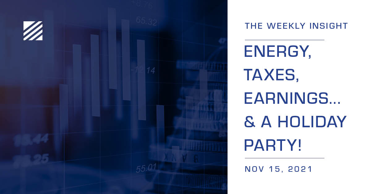 The Weekly Insight: Energy, Taxes, Earnings...and a Holiday Party! Graphic