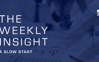 The Weekly Insight: A Slow Start Graphic