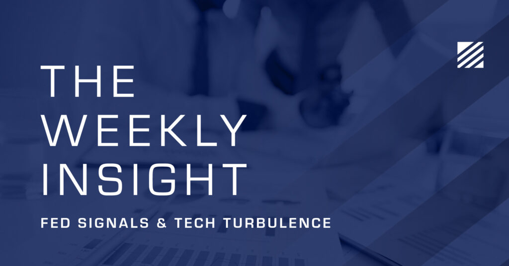 The Weekly Insight: Fed Signals & Tech Turbulence Graphic