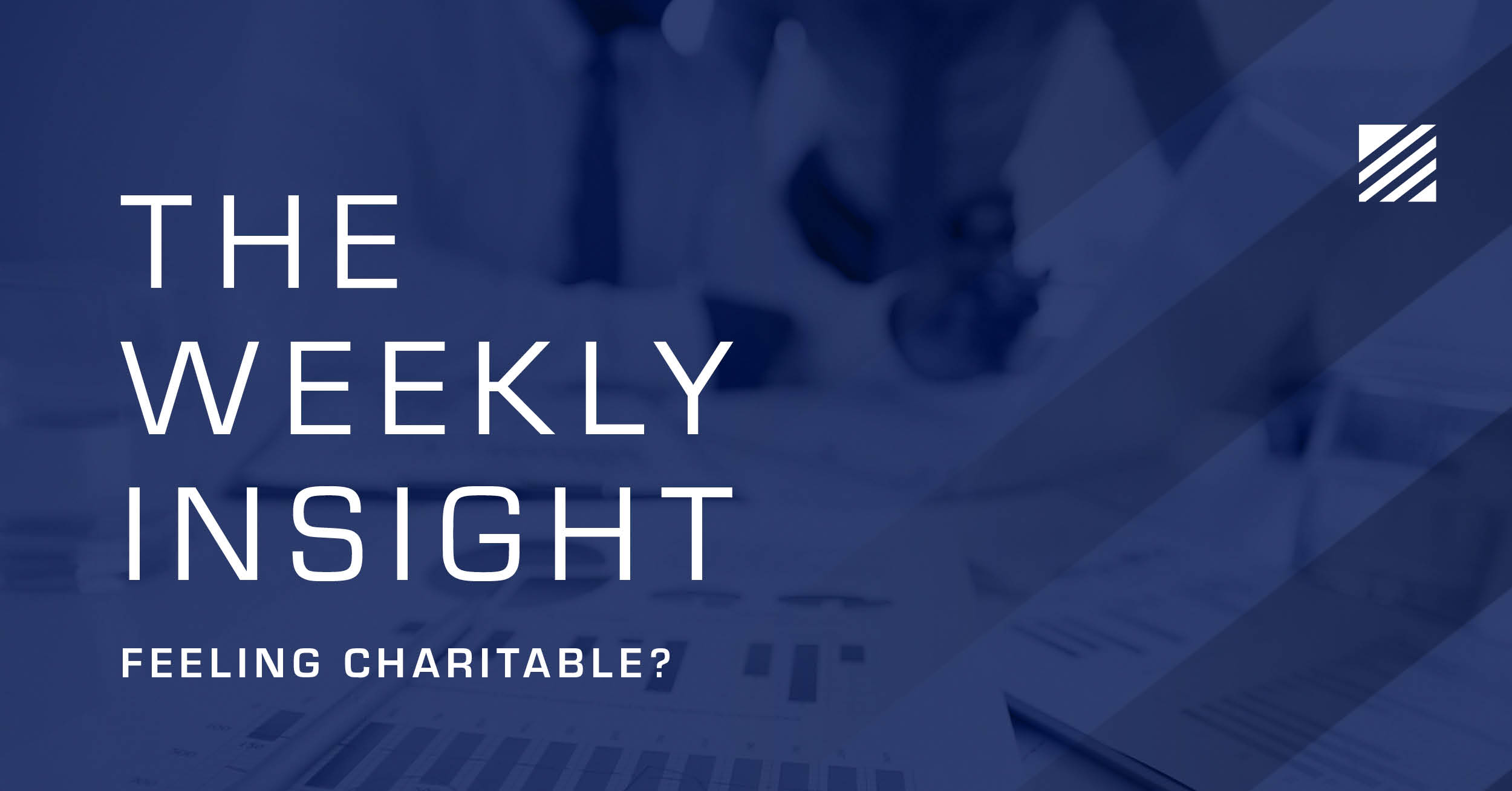 The Weekly Insight: Feeling Charitable? Graphic