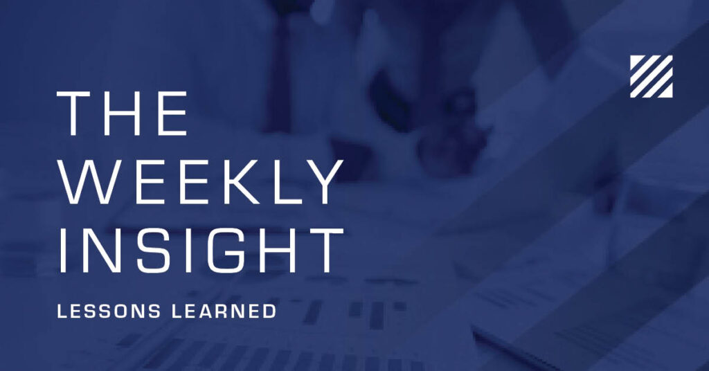 The Weekly Insight: 2025 – Lessons Learned Graphic