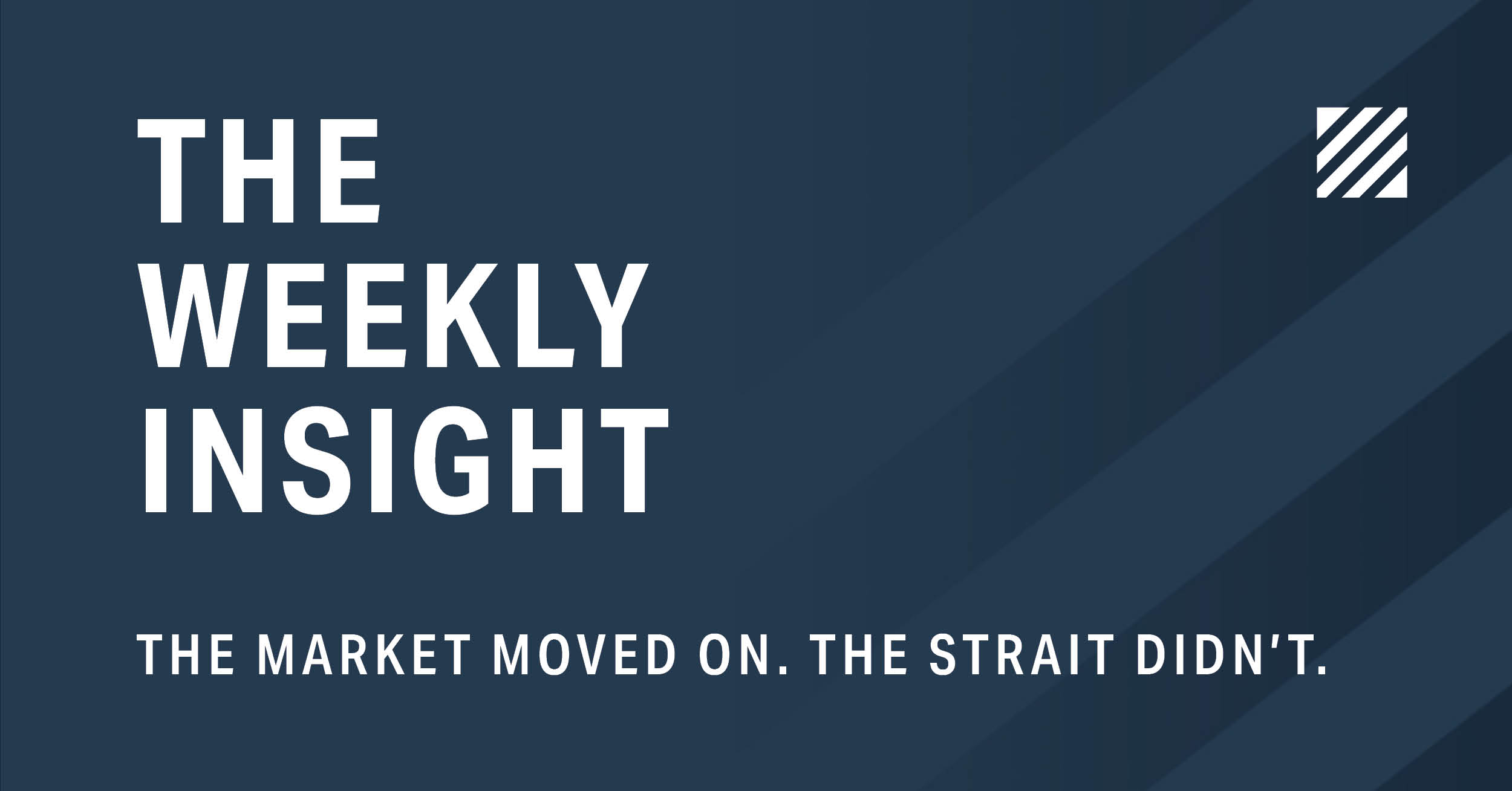 The Weekly Insight: The Market Moved On. The Strait Didn’t. Graphic